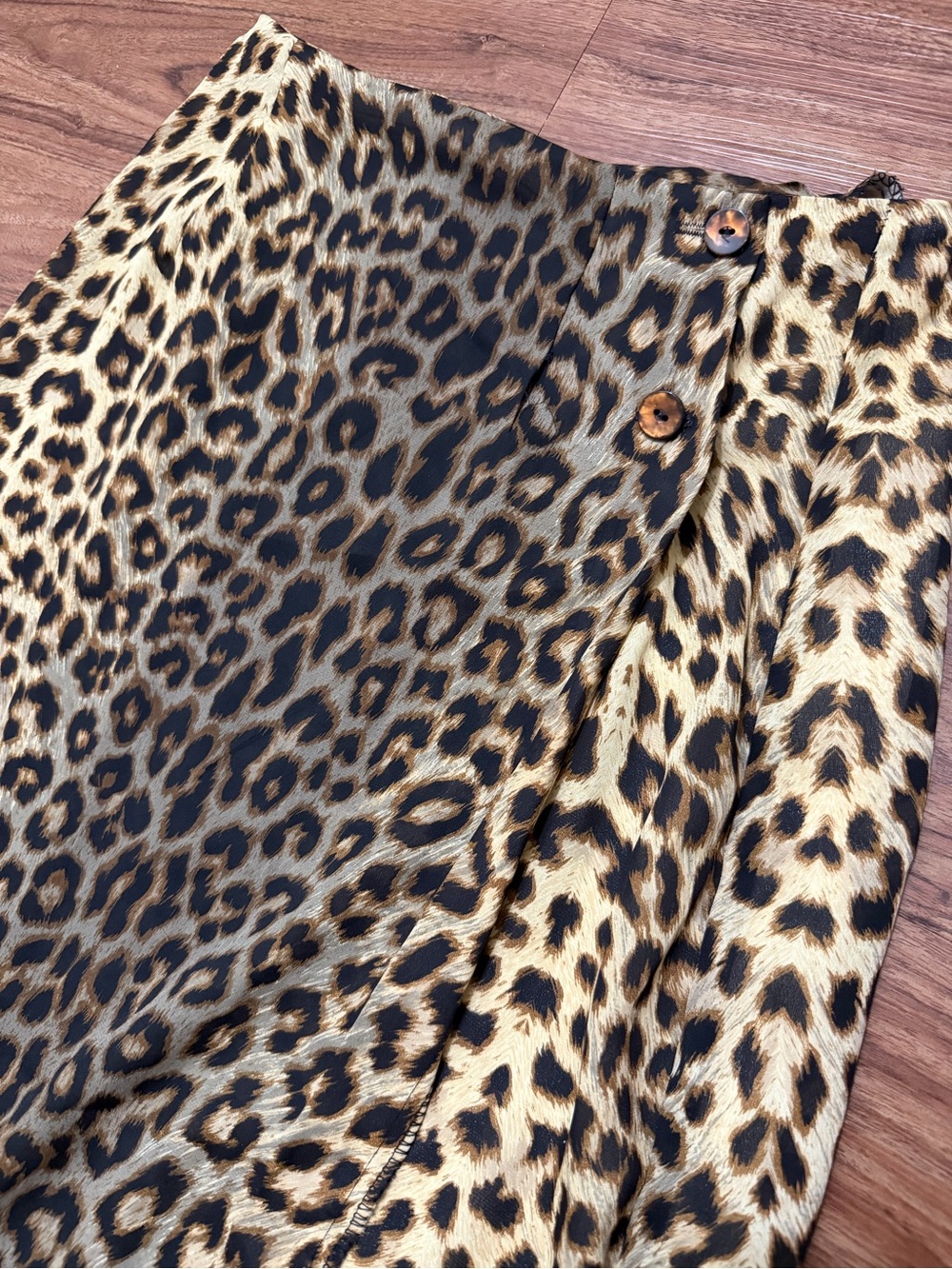 Leopard Print Maxi Skirt in Neutral Tones - Picture 2 of 5